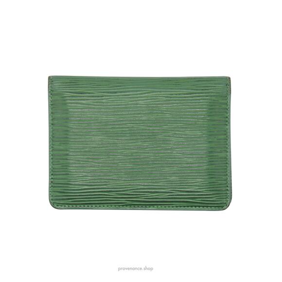 🔴 Louis Vuitton 2ID Wallet - Green Epi Leather - Picture 3 of 9